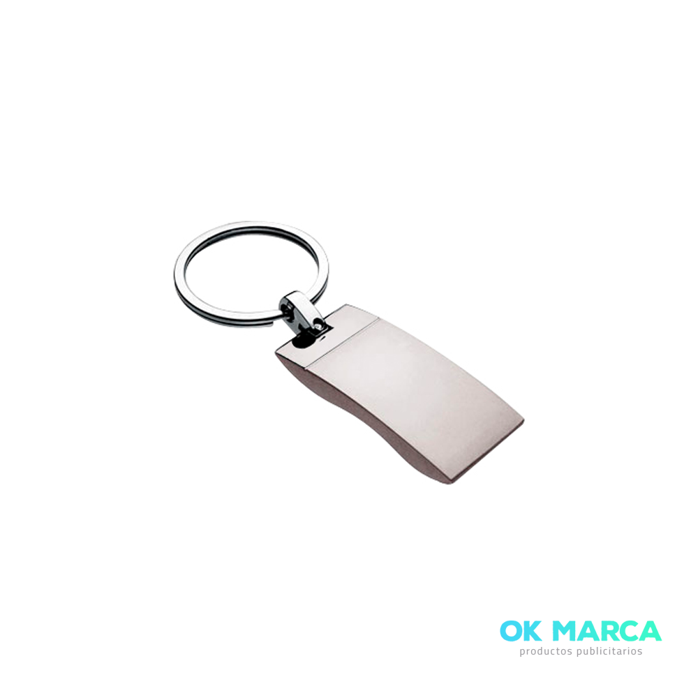 Llavero Metálico Satinado Wave