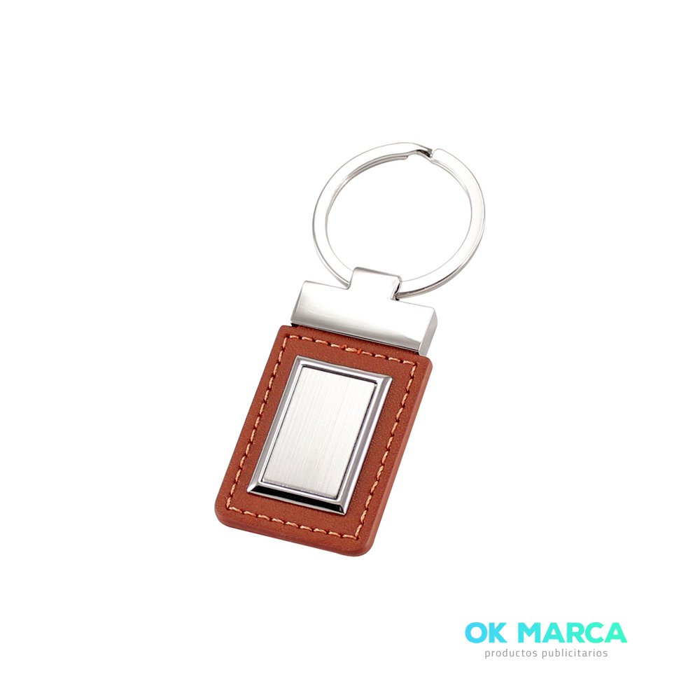 Llavero Cuero-Metal Excelsior