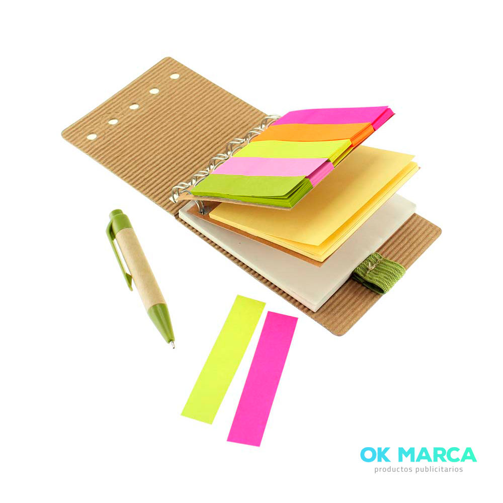 Memo Set Ecológico con Bolígrafo