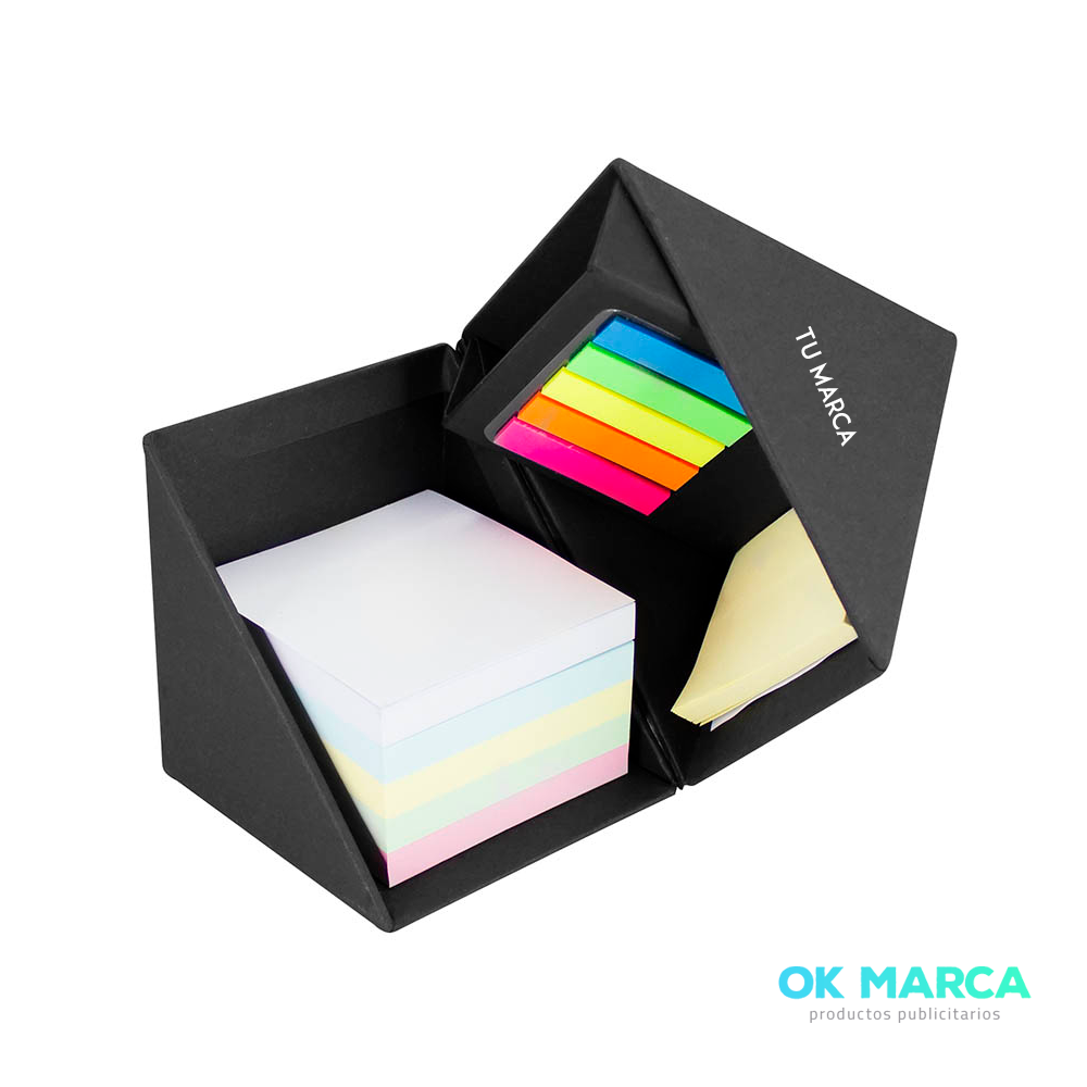 Memo Set Cubo Ecológico con Porta-Lápices