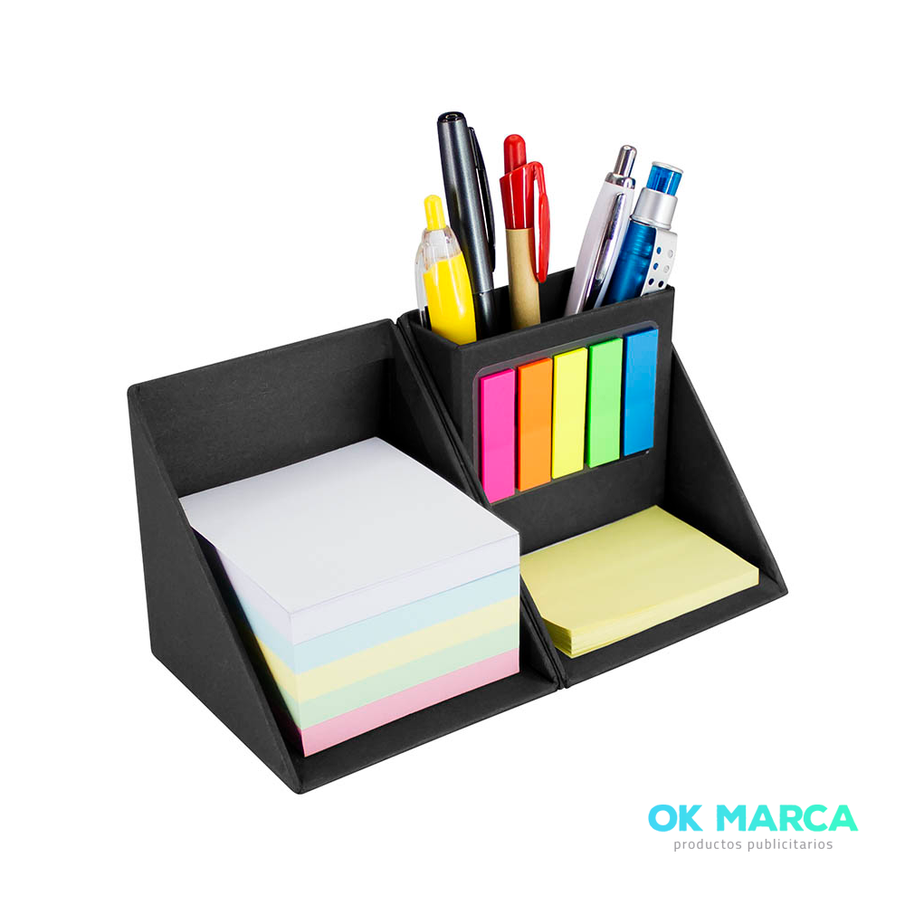 Memo Set Cubo Ecológico con Porta-Lápices