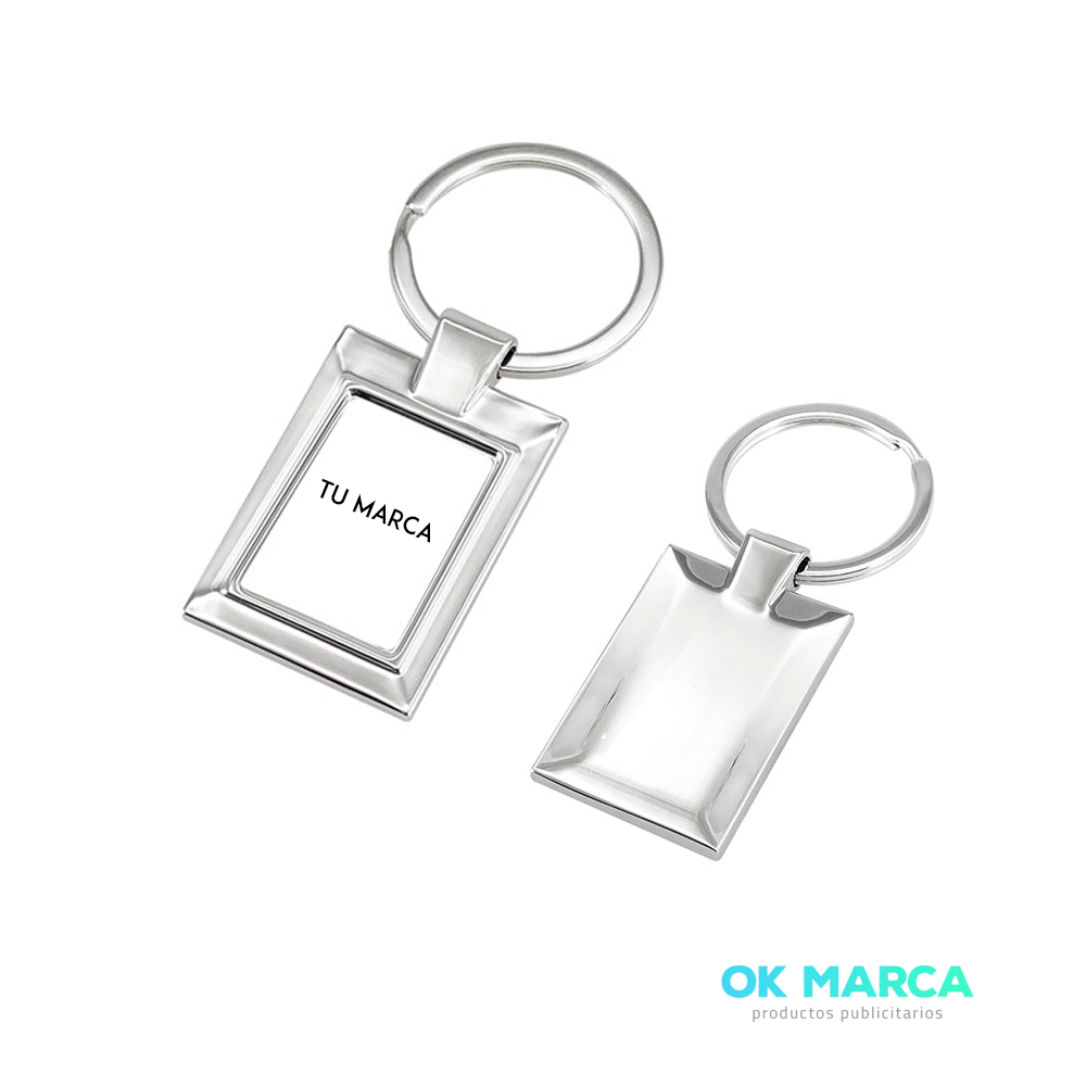 Llavero Metálico Rectangular