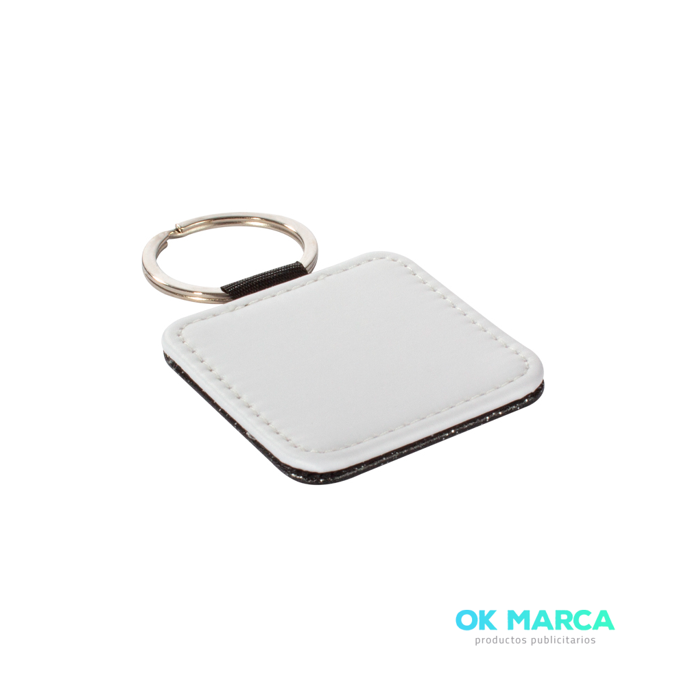 Llavero cuadrado PU