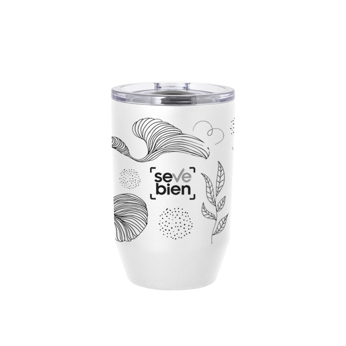 Mug Térmico Bisel Blanco