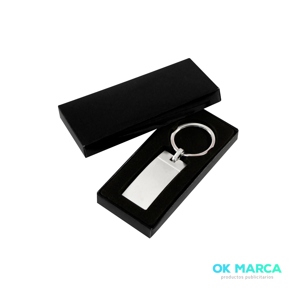 Llavero Metálico Satinado Wave