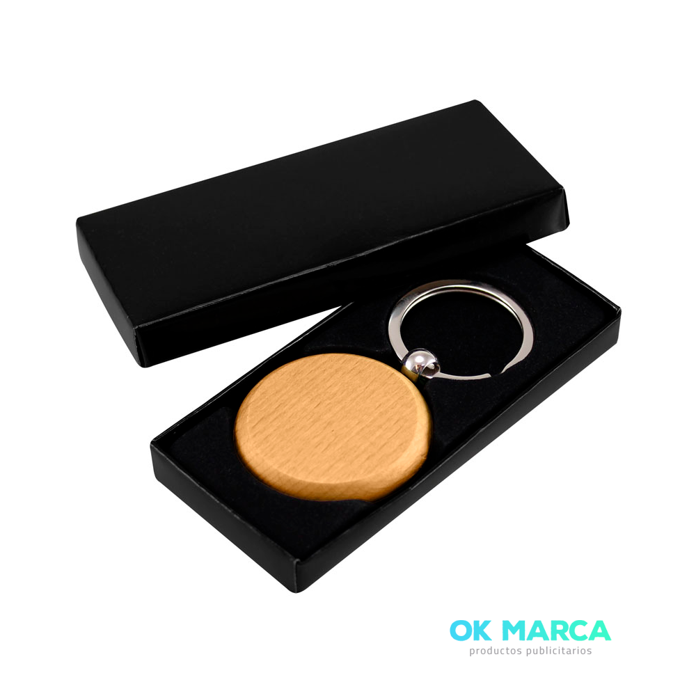 Llavero Redondo de Madera