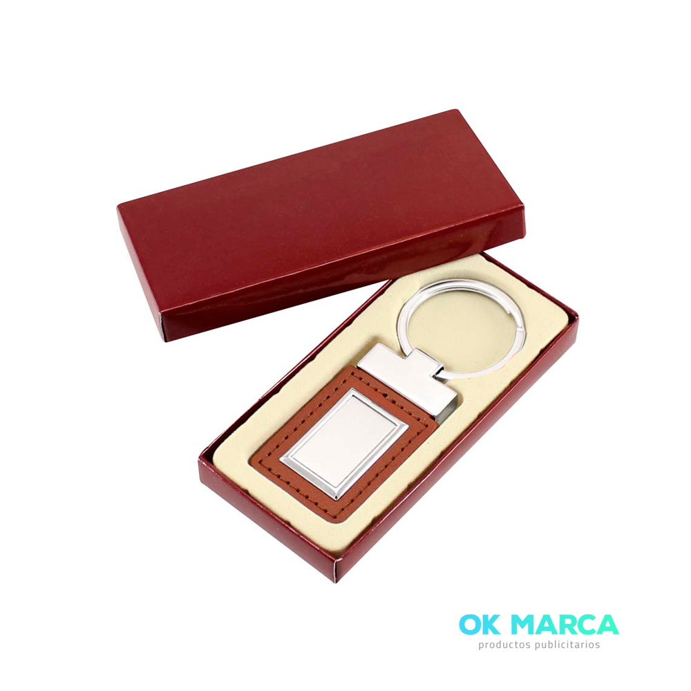 Llavero Cuero-Metal Excelsior