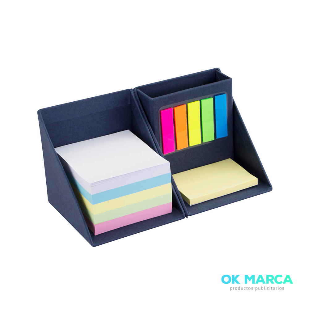 Memo Set Cubo Ecológico con Porta-Lápices