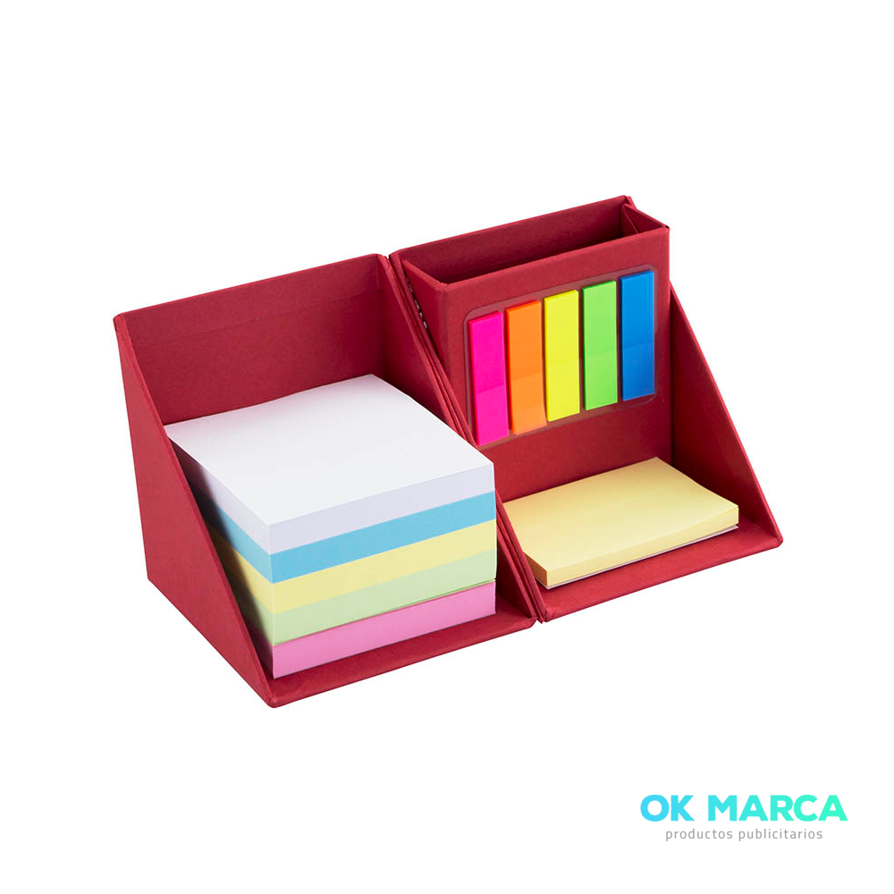 Memo Set Cubo Ecológico con Porta-Lápices