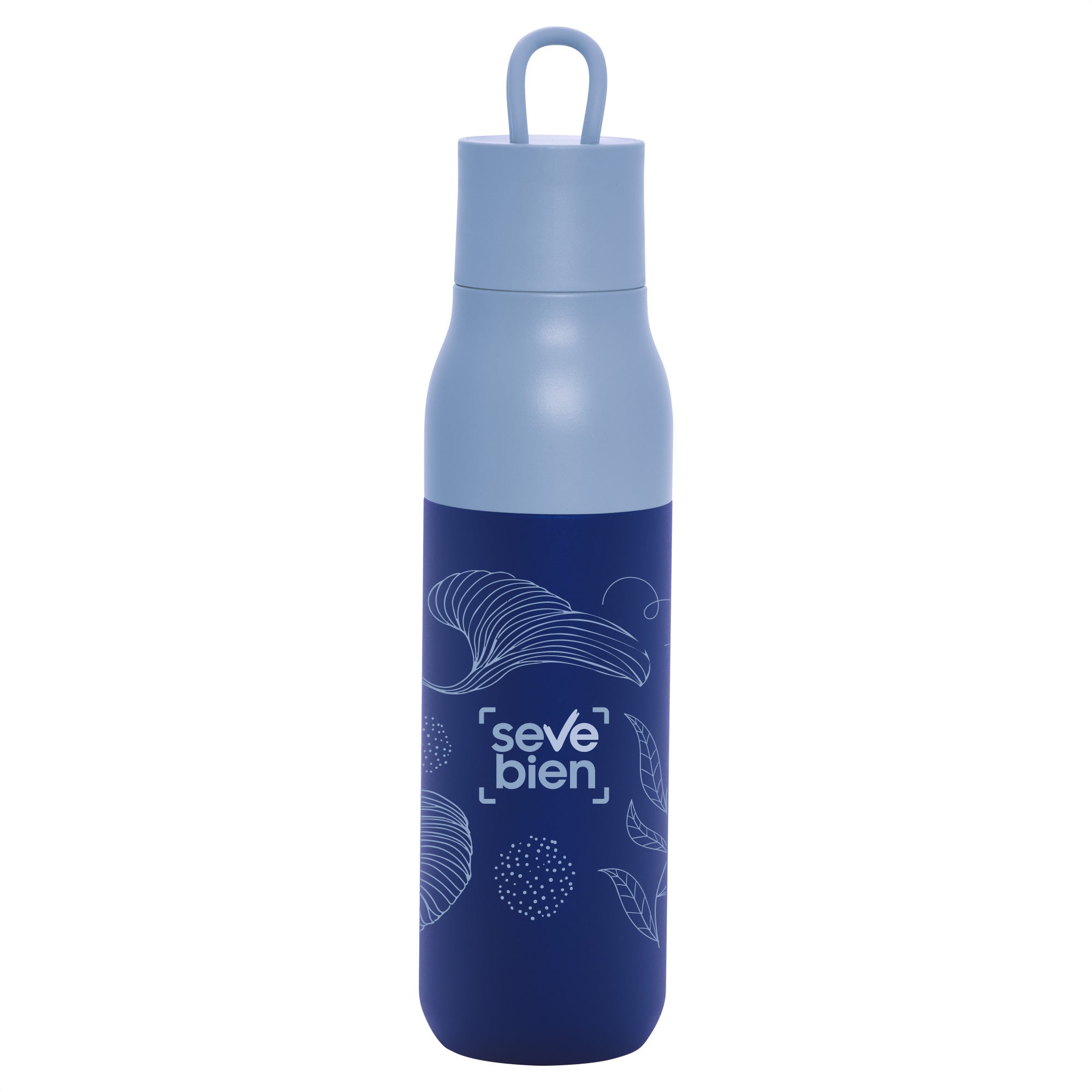 Botella Térmica Rolling Celeste + Azul