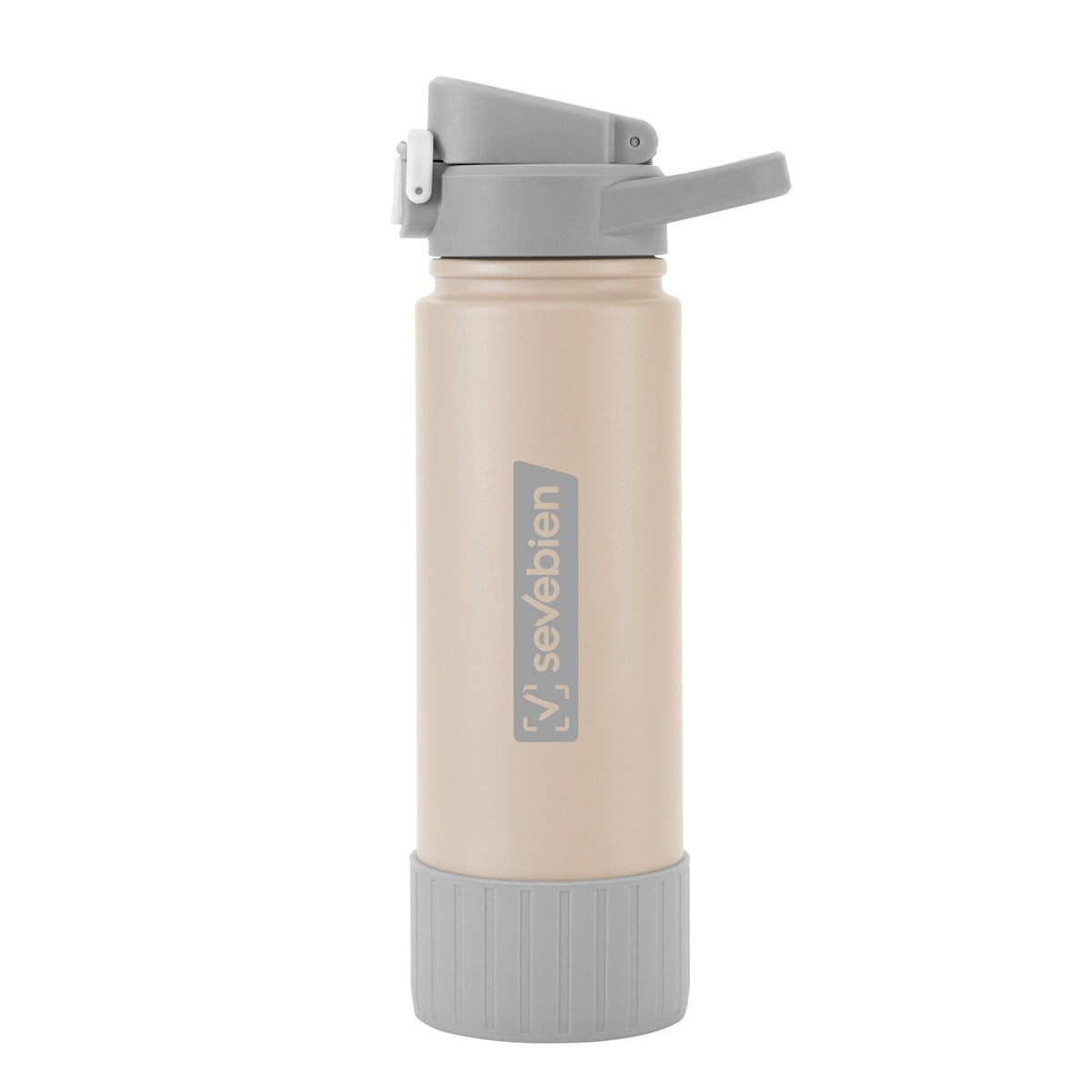Botella Térmica Ribb Beige