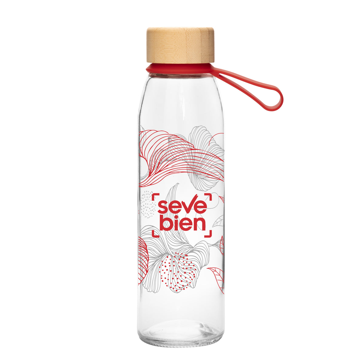 Botella Escarf Rojo