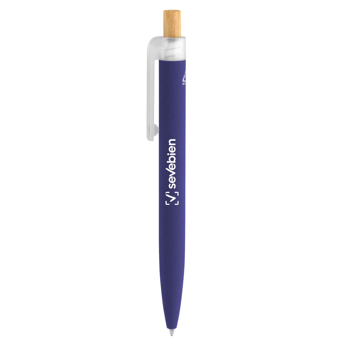 Bolígrafo Aluminio Reciclado y Bambú Balu Royal Blue