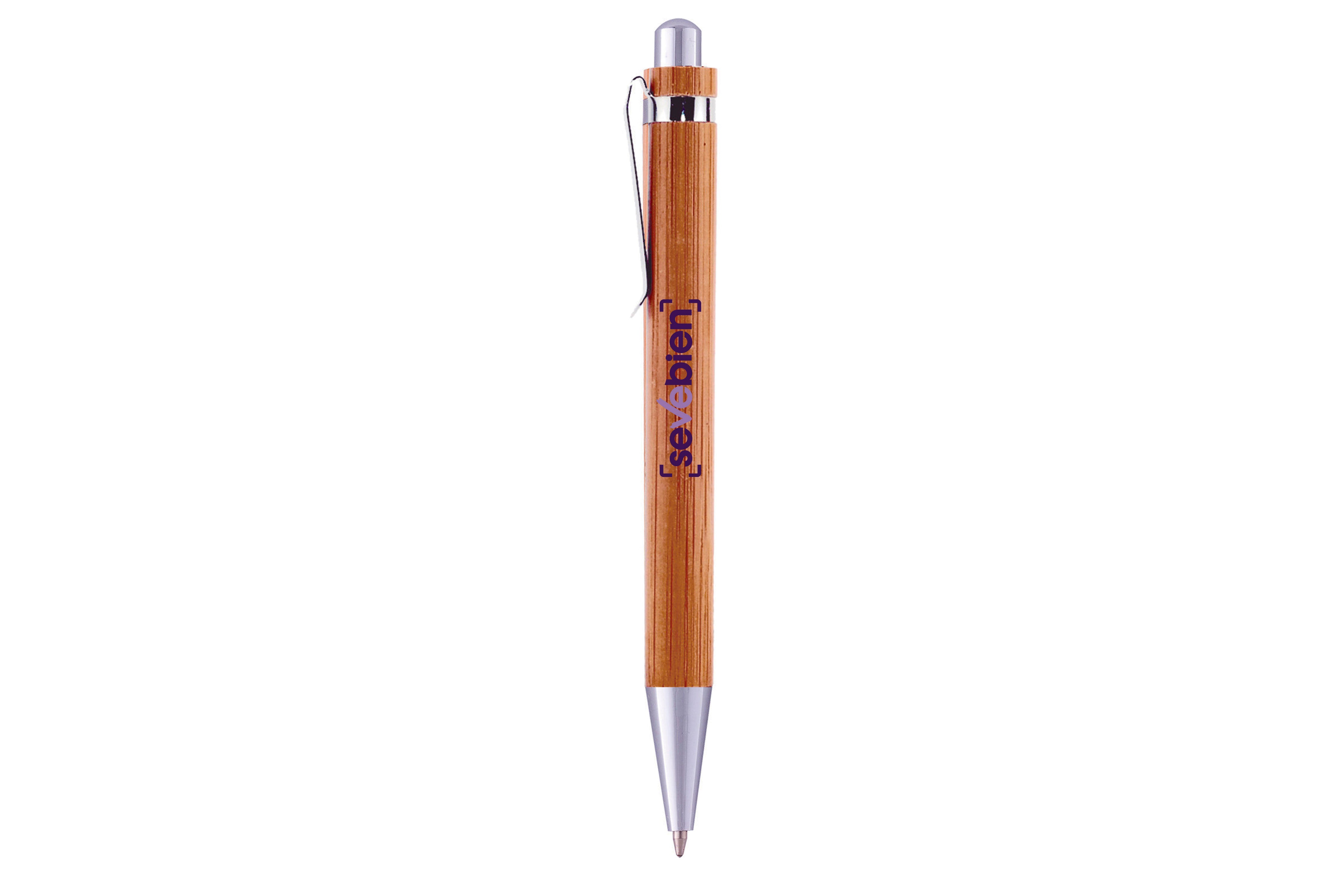 Bolígrafo de Bambú Nagano Pen Tinta Azul Madera
