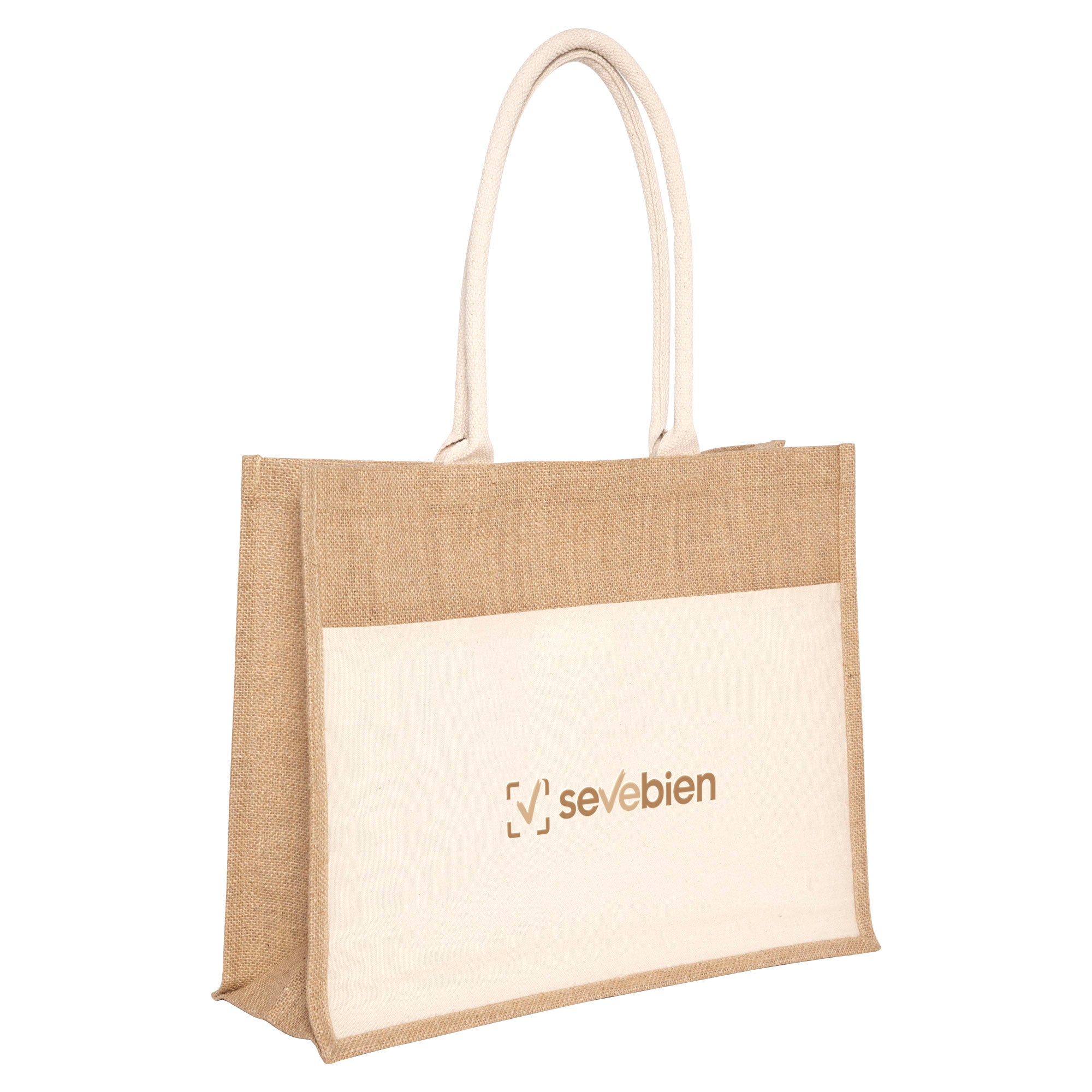 Bolsa de Algodón y Yute Yucatán Natural