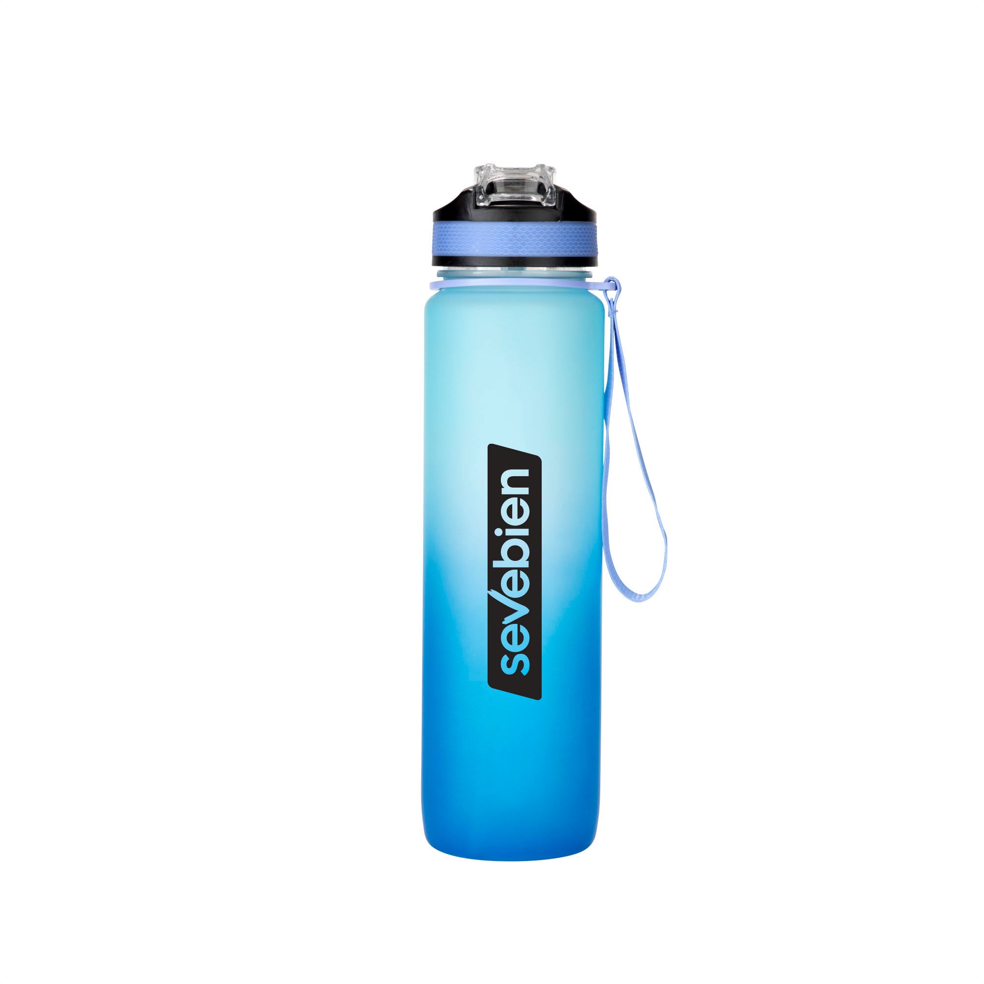 Botella Deportiva Motivacional Graf Royal Blue Celeste