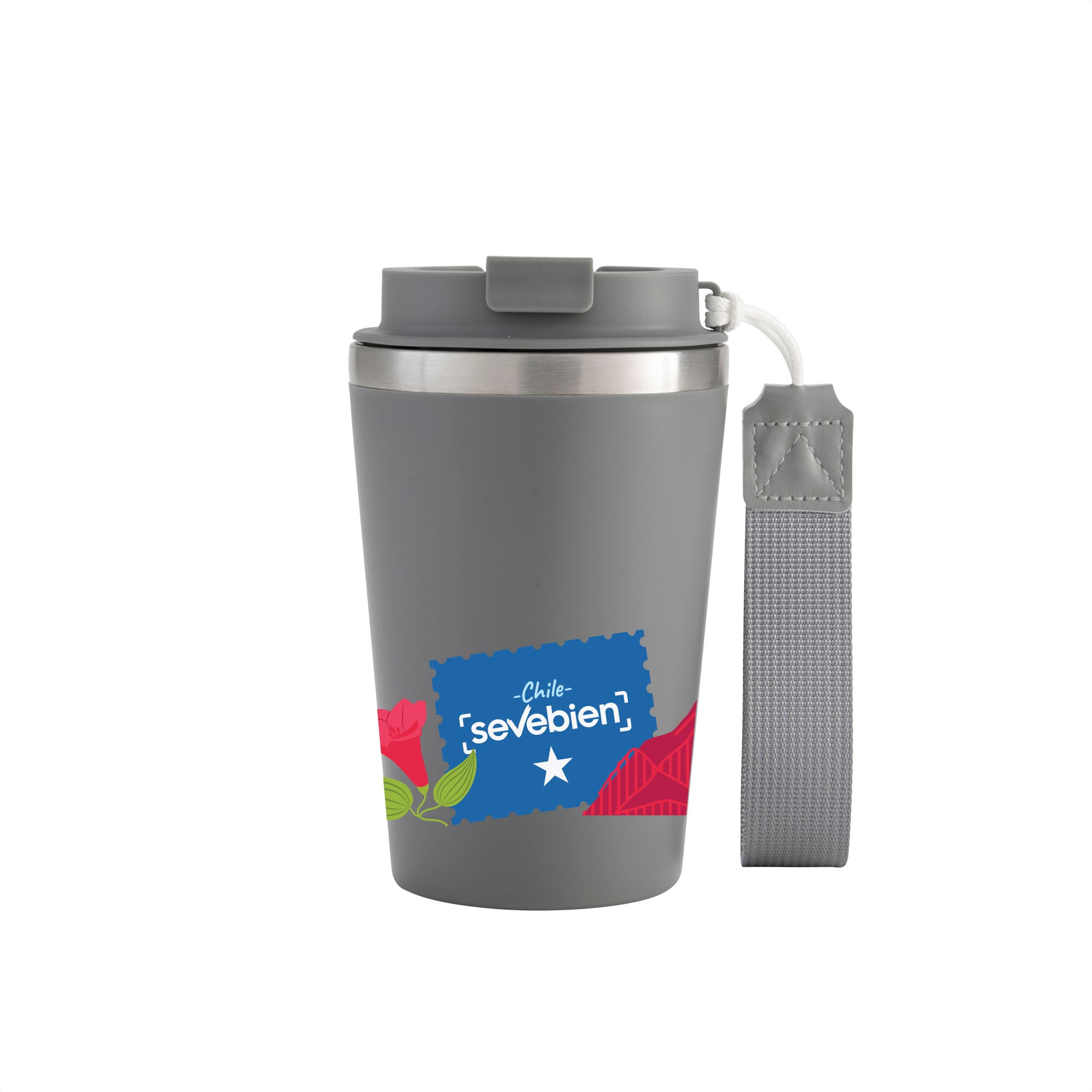 Mug Estrap Gris Claro