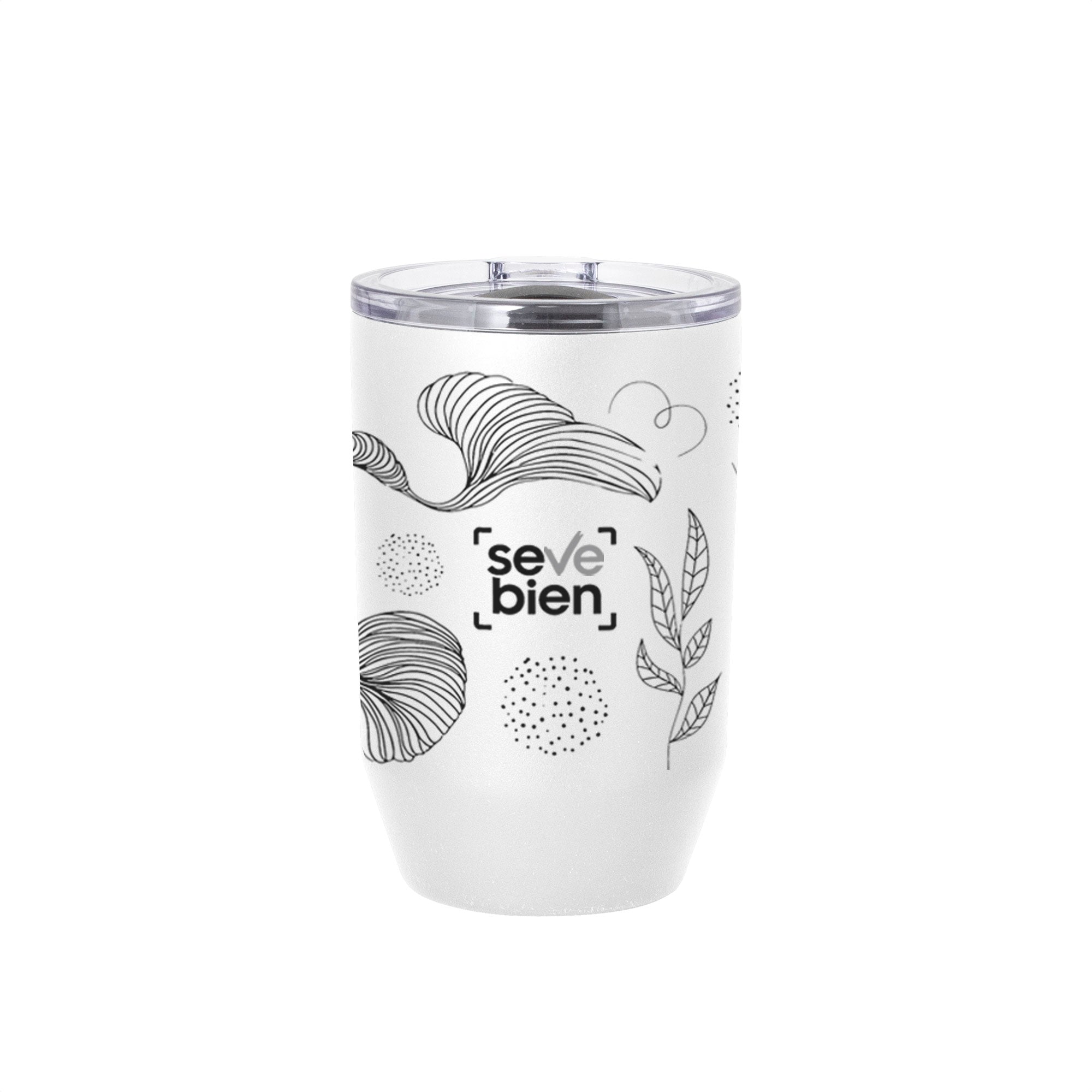 Mug Térmico Bisel Blanco