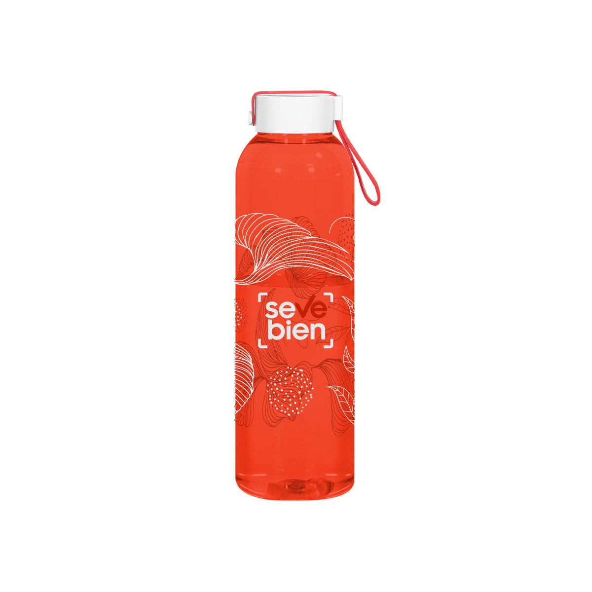 Botella Hawaii Waikiki Color Rojo