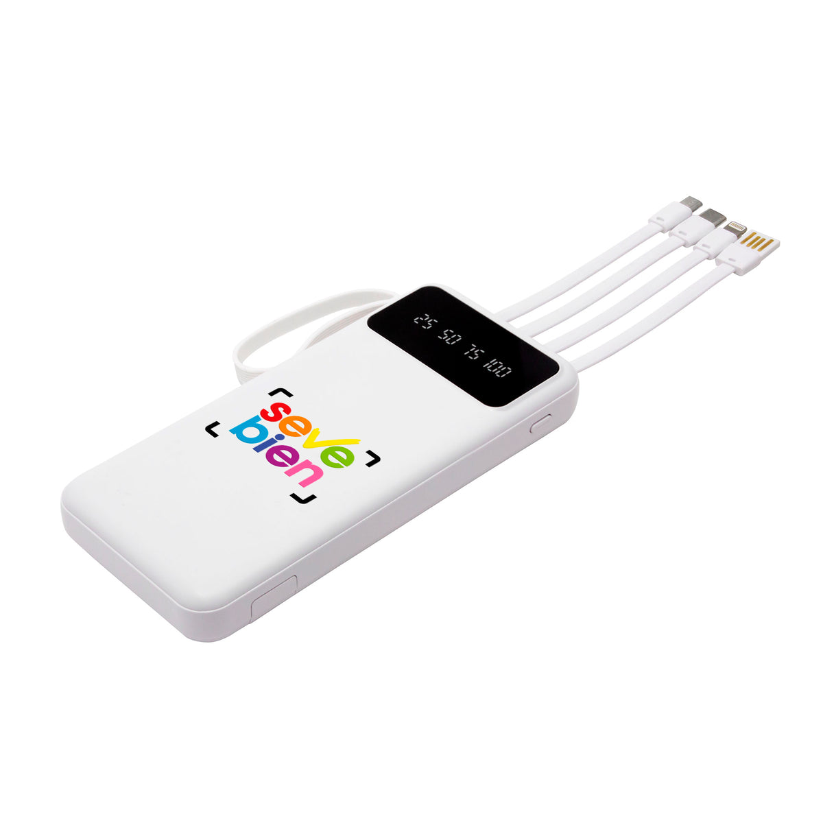 Power Bank Multipuerto Michigan Blanco