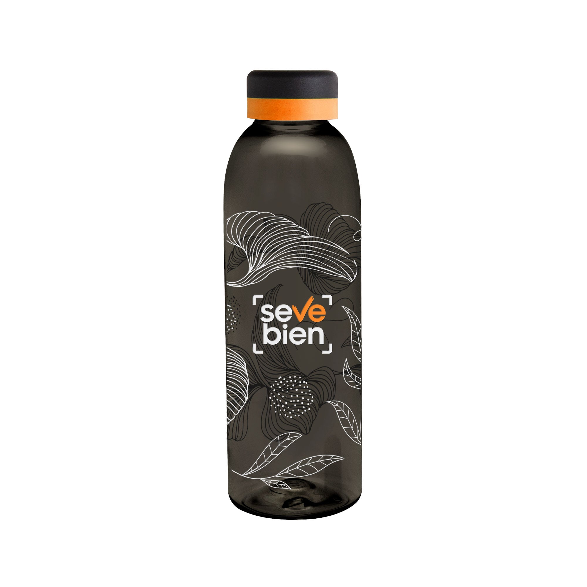 Botella Baladina Full Black Naranja