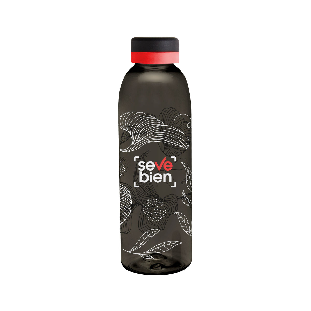 Botella Baladina Full Black Rojo