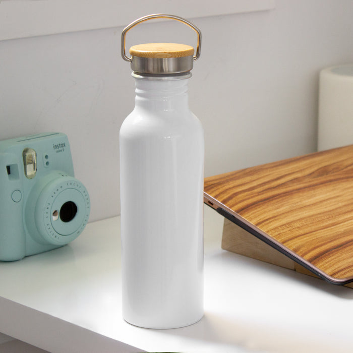 Botella Tapa de acero con manija metálica