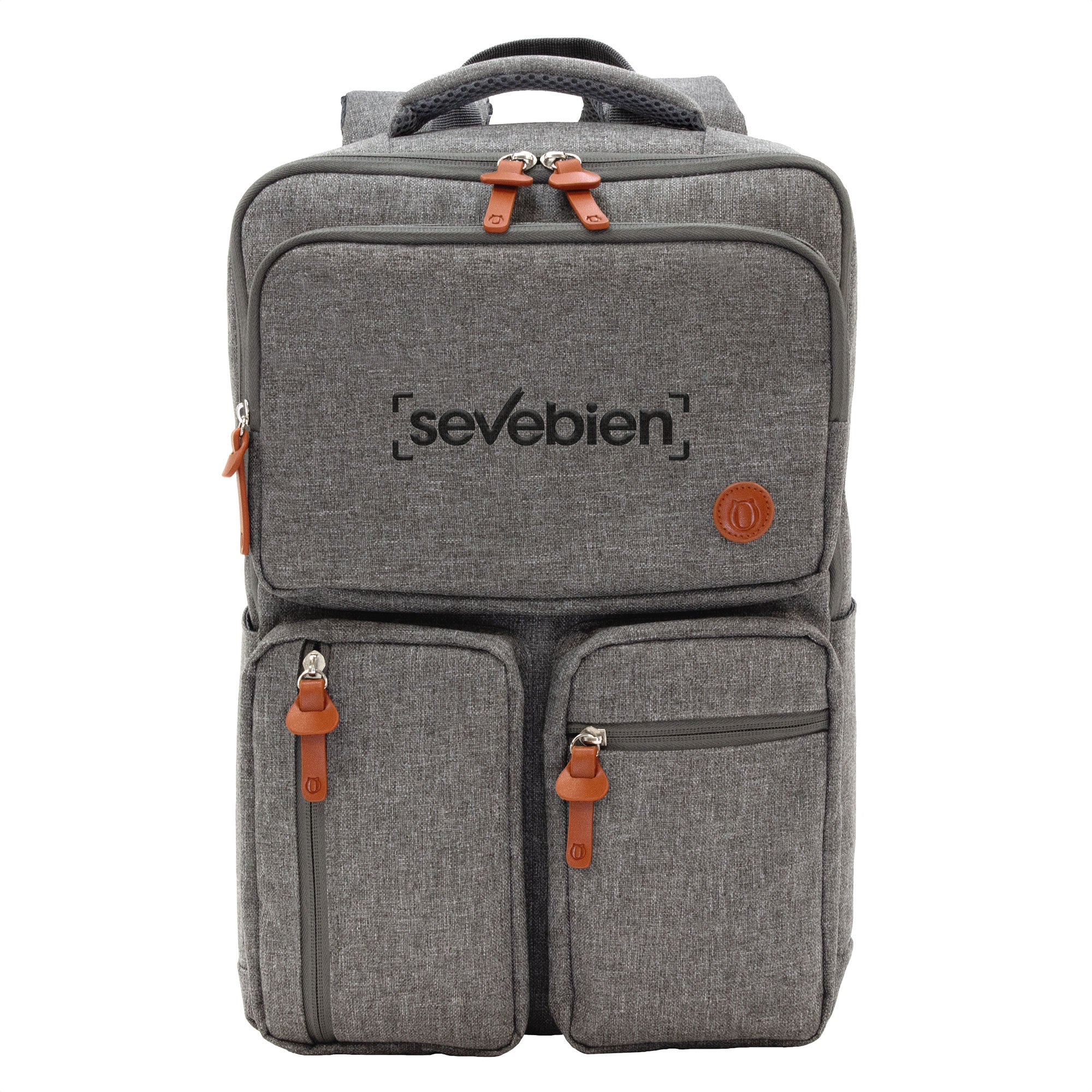 Mochila Urban 6 Gris + Marrón